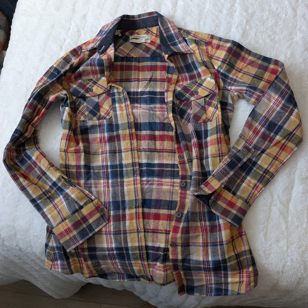 Barbour Flannel Slim fit Button Down Shirt